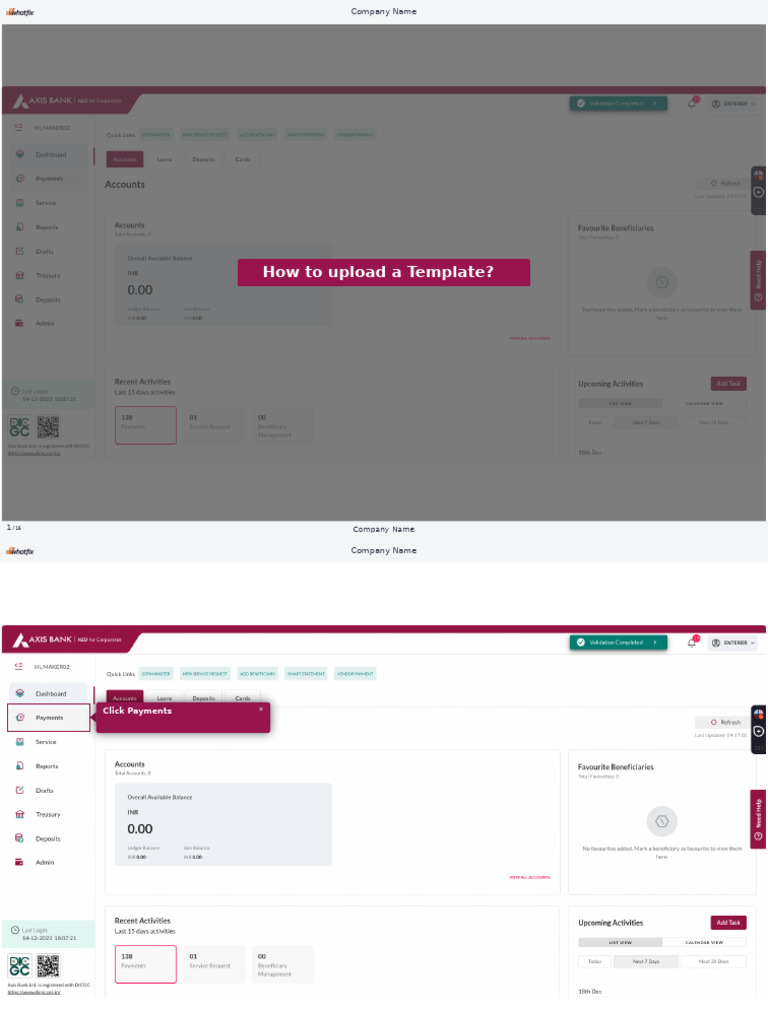 How to Upload a Payment Template | PDF