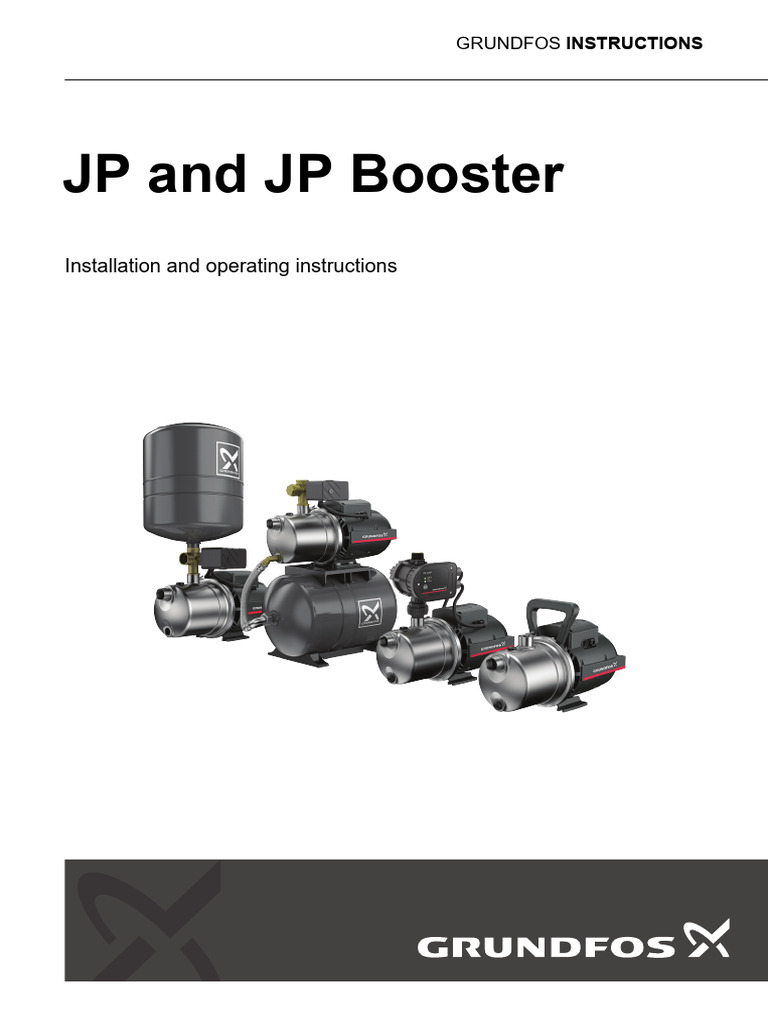 JP and JP Booster Installation Guide | PDF | Pump | Electrical Connector