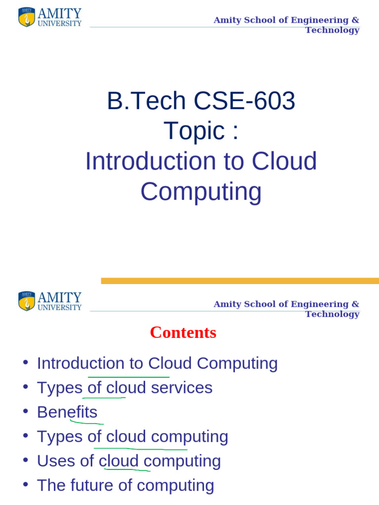 CSE 603 Introduction To Cloud Computing | PDF | Cloud Computing ...