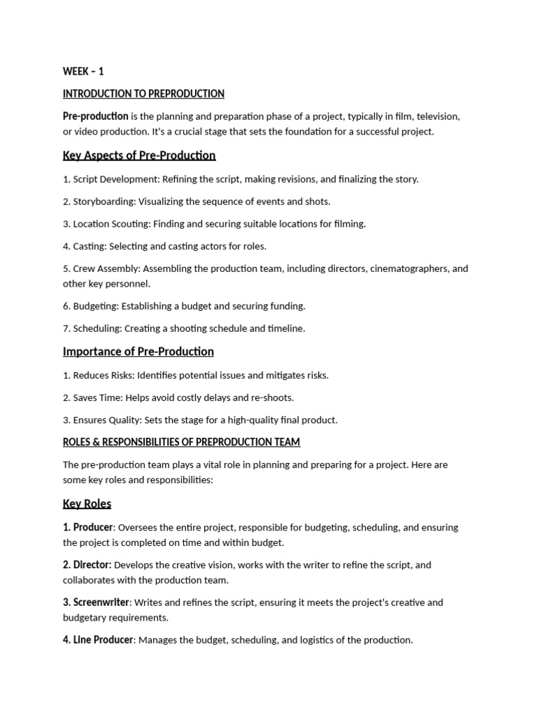 Pre-Production Essentials for Animation | PDF | Composition (Visual ...