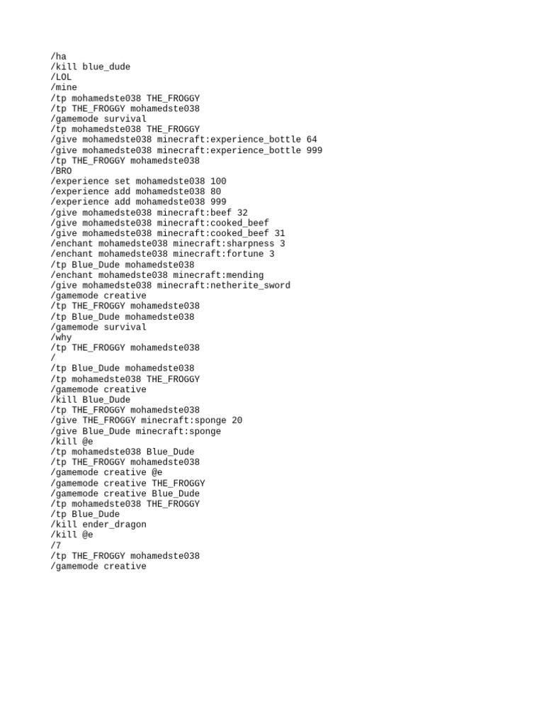 Command History | PDF