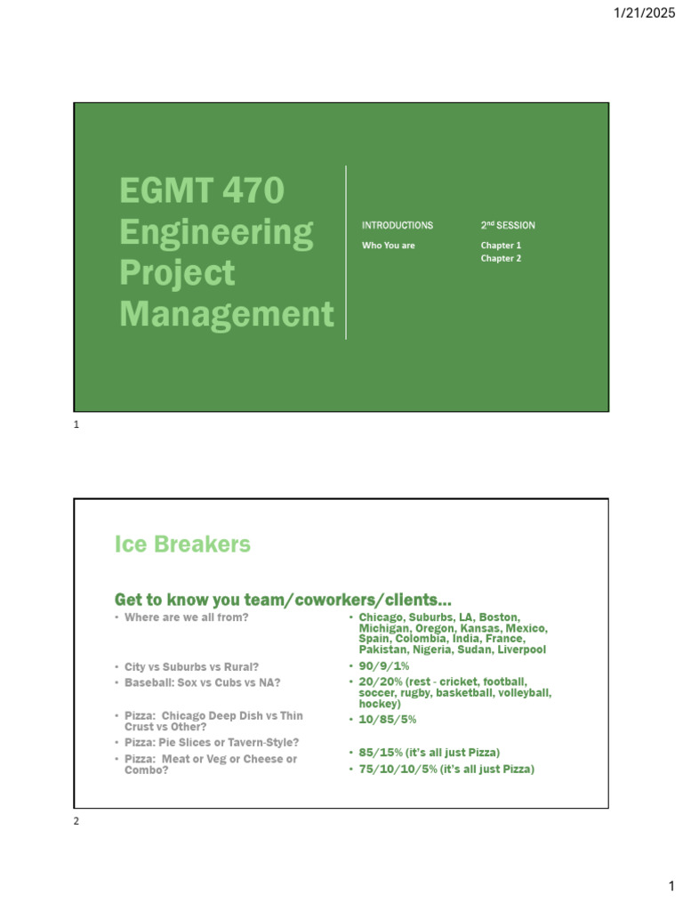 Engineering Project Management Overview | PDF | Project Management