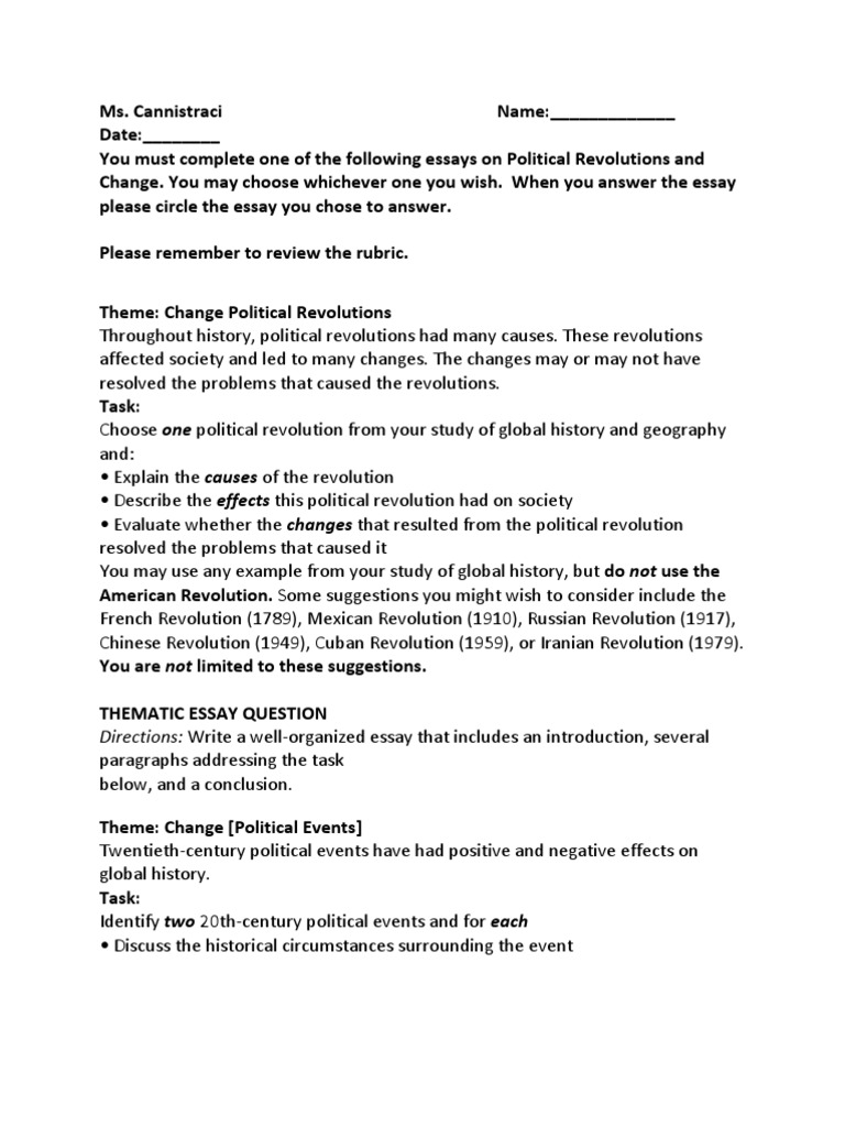 Thematic essay outline template image