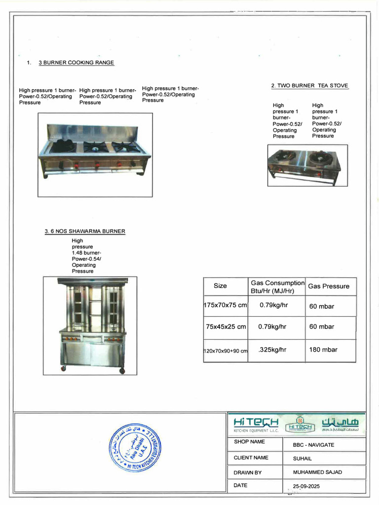 High-Pressure Cooking Ranges Overview | PDF | Gases