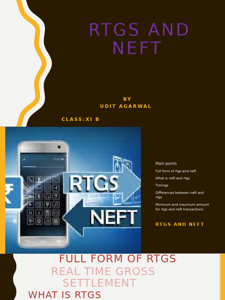 RTGS vs NEFT: Key Differences Explained | PDF | Financial Technology ...