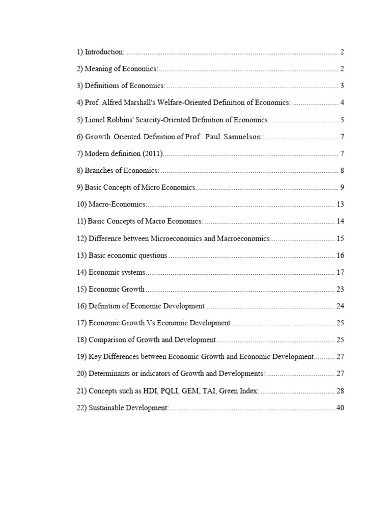 Indian Economy Chapter-1 | PDF | Economics | Gross Domestic Product