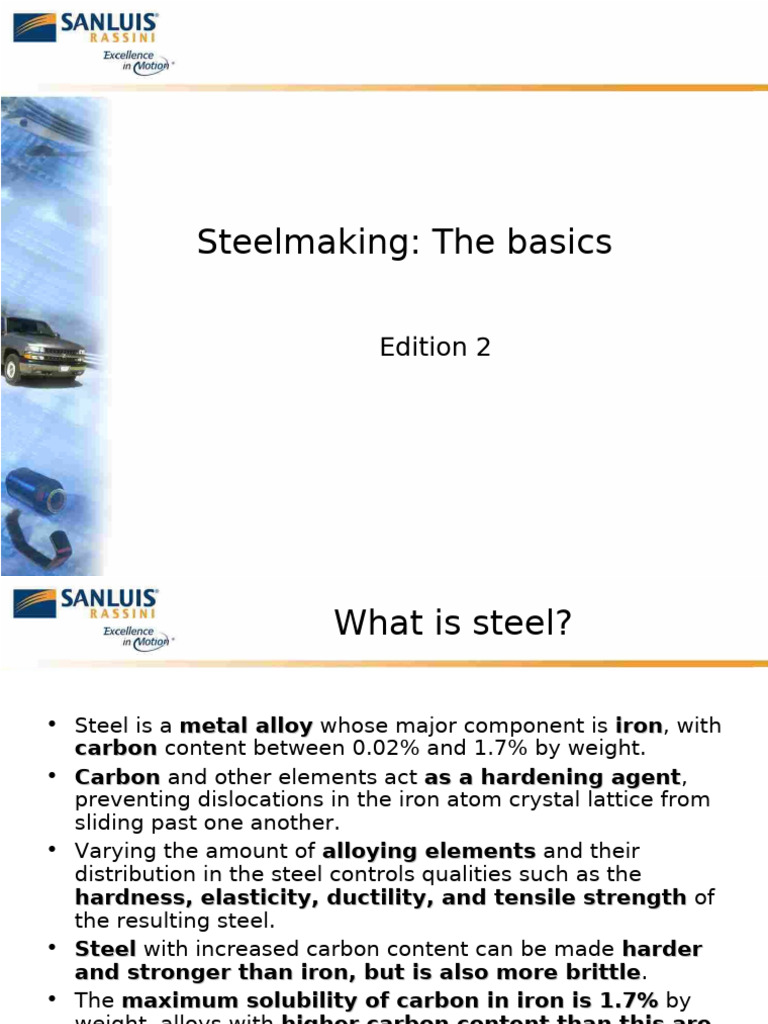 Understanding Steelmaking Basics | PDF | Steel Mill | Steel