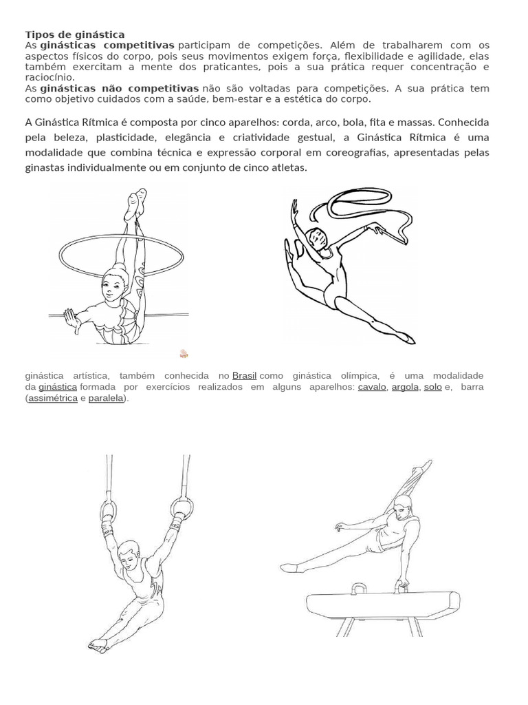 Tipos de Ginástica | PDF