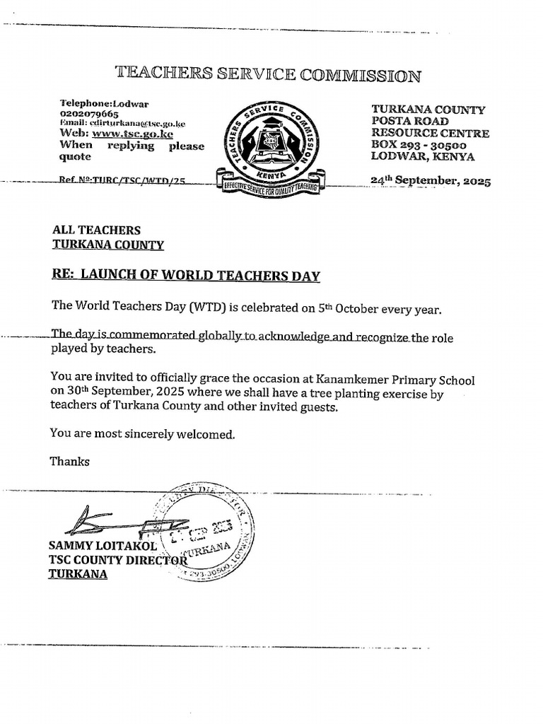 Launch of World Teachers Day | PDF