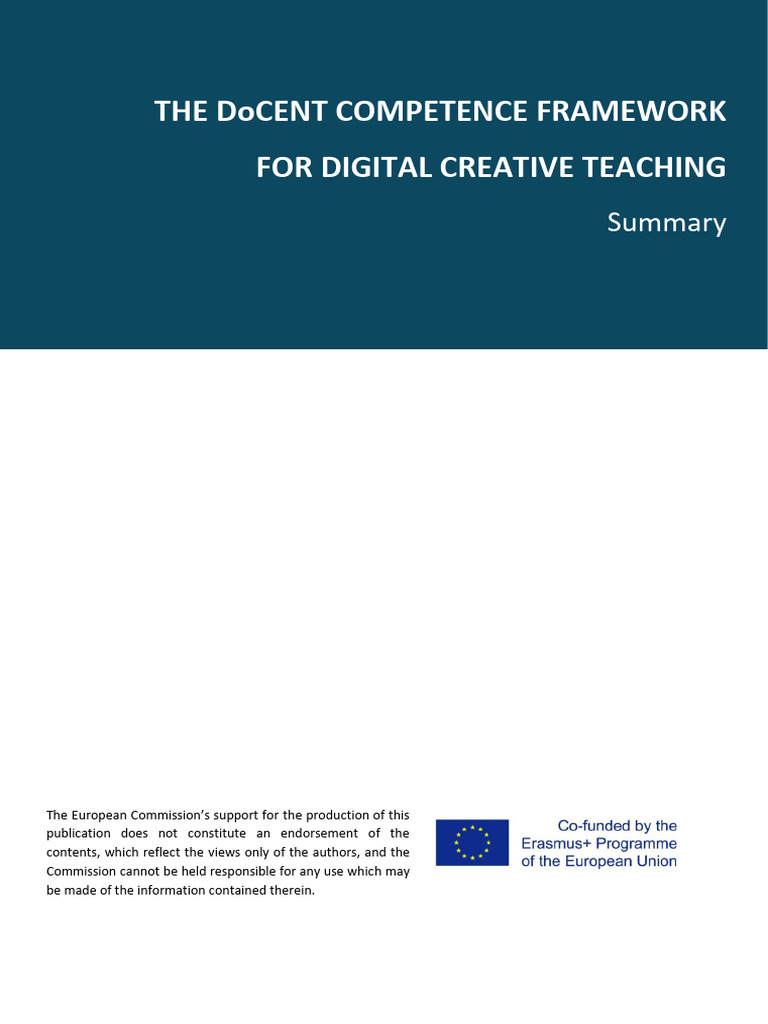 DoCENT Framework for Digital Teaching | PDF | Learning | Creativity