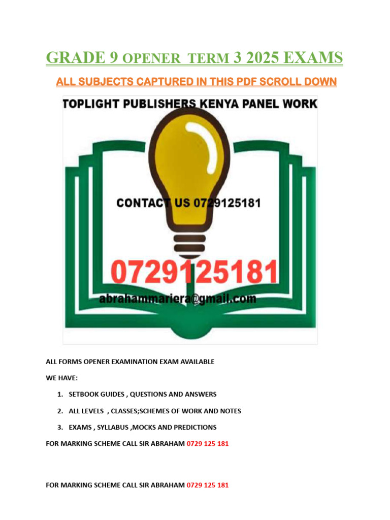 Grade 9 Term 3 Exam 2025 PDF Guide | PDF | Soil | Fertilizer
