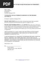 landlords notice of non renewal