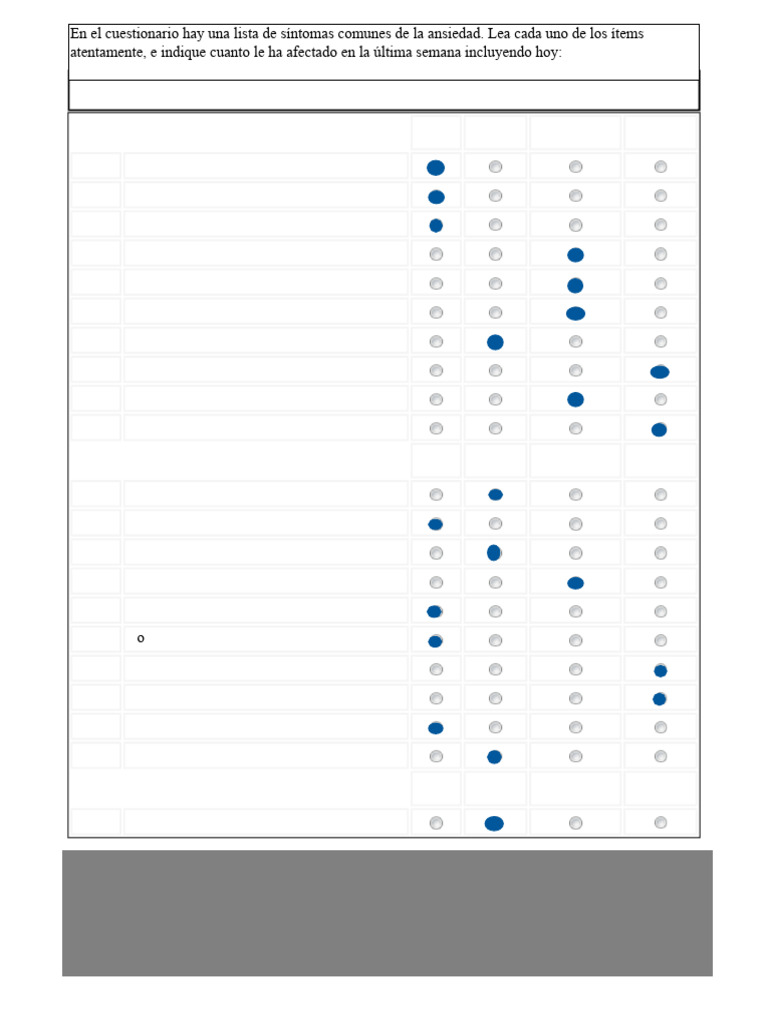 Test Ansiedad de Beck | PDF