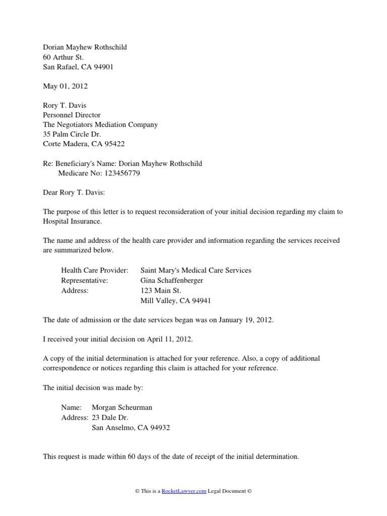Medicare Appeal Denial Part A | PDF | Politics | Law