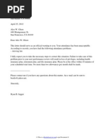 Employee Warning Letter