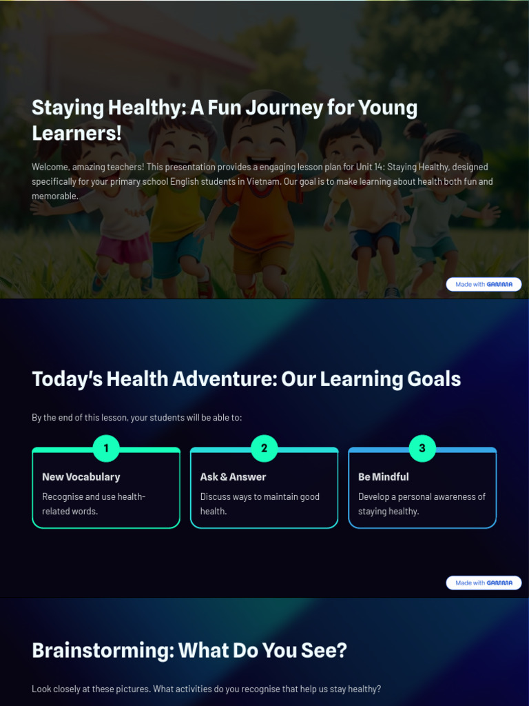 Fun Health Lesson Plan for Kids | PDF | Vocabulary | Human Communication