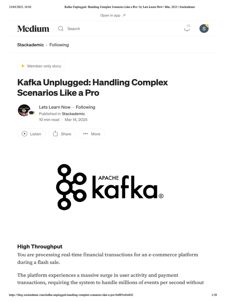 Kafka Scaling for High-Volume Transactions | PDF | Replication ...