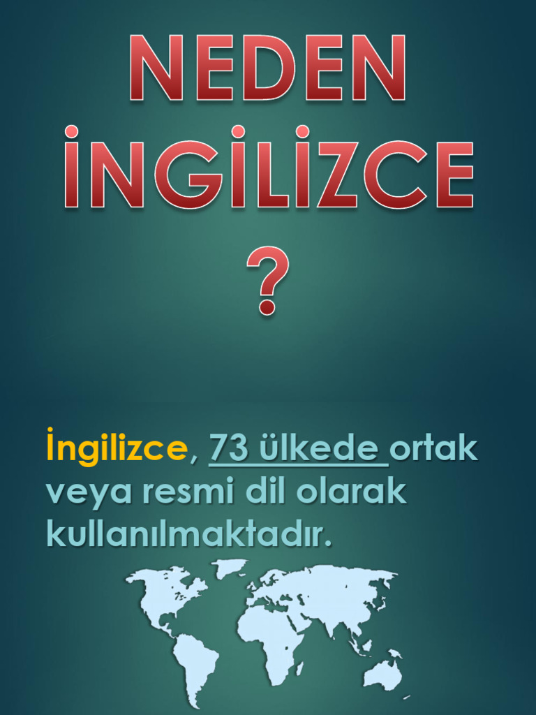 Yabanci Di̇l Bölümü Tanitim Sunusu - PPTX Version 1 | PDF