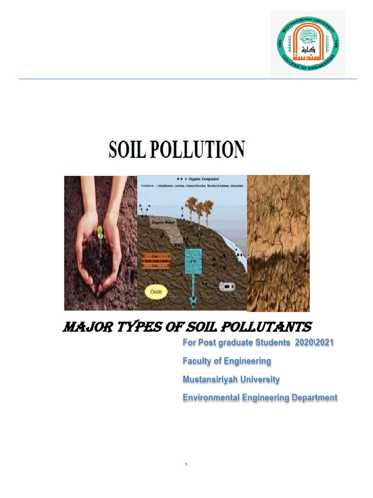 Major Types of Soil Pollution | PDF | Soil | Water Pollution