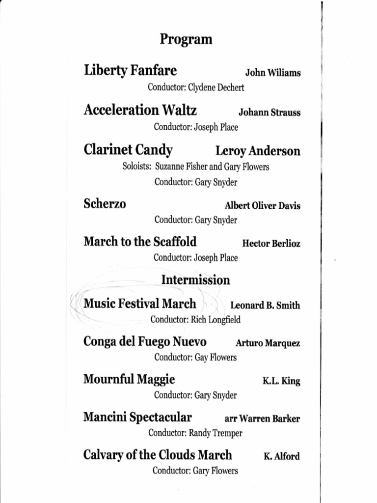 Band Program | PDF