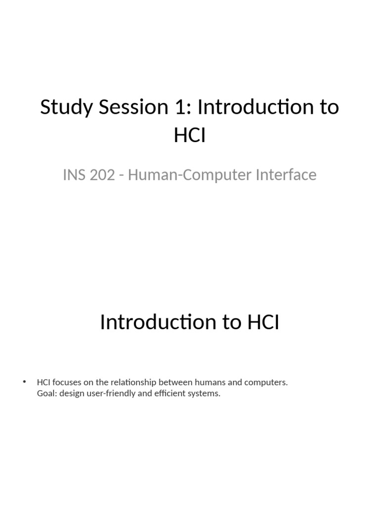 Study Session 1 Slides | PDF