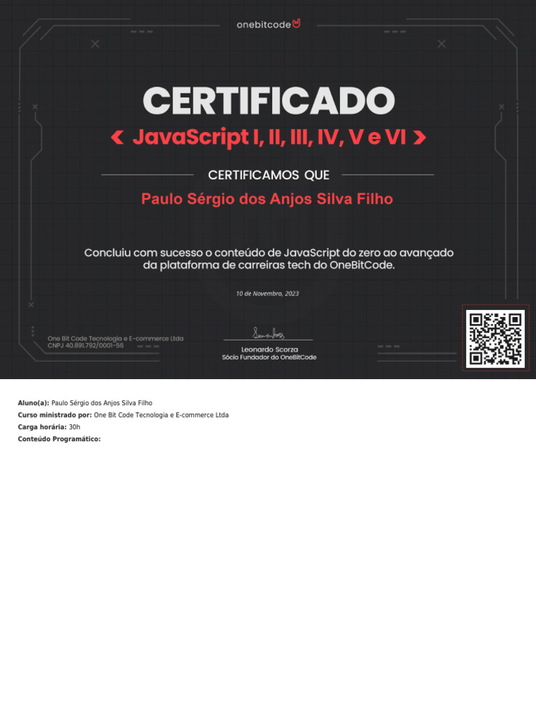 Curso Completo de JavaScript 30h | PDF | Script Java | Programação ...