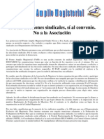 Sí a las elecciones sindicales, Sí al convenio, No a la Asociación