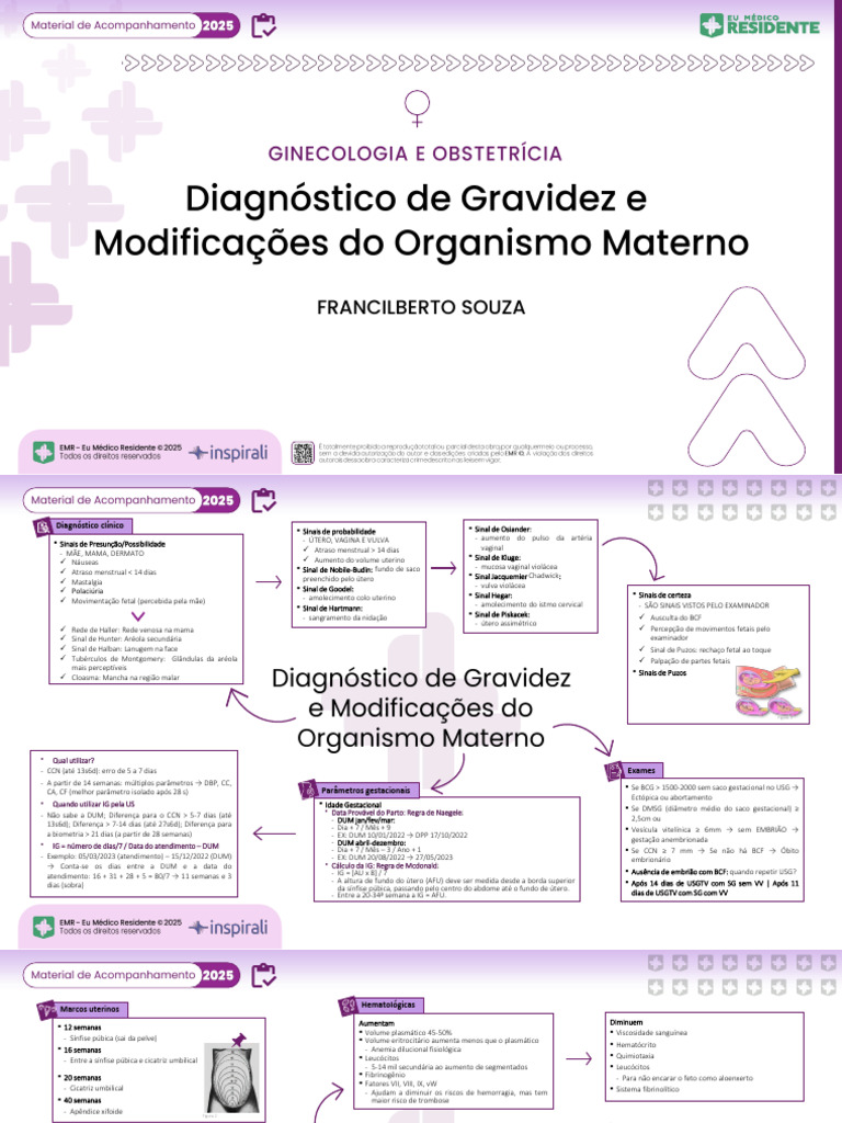 Revisao - Diagnostico de Gravidez e Modificacoes Do Orgasmo Materno ...