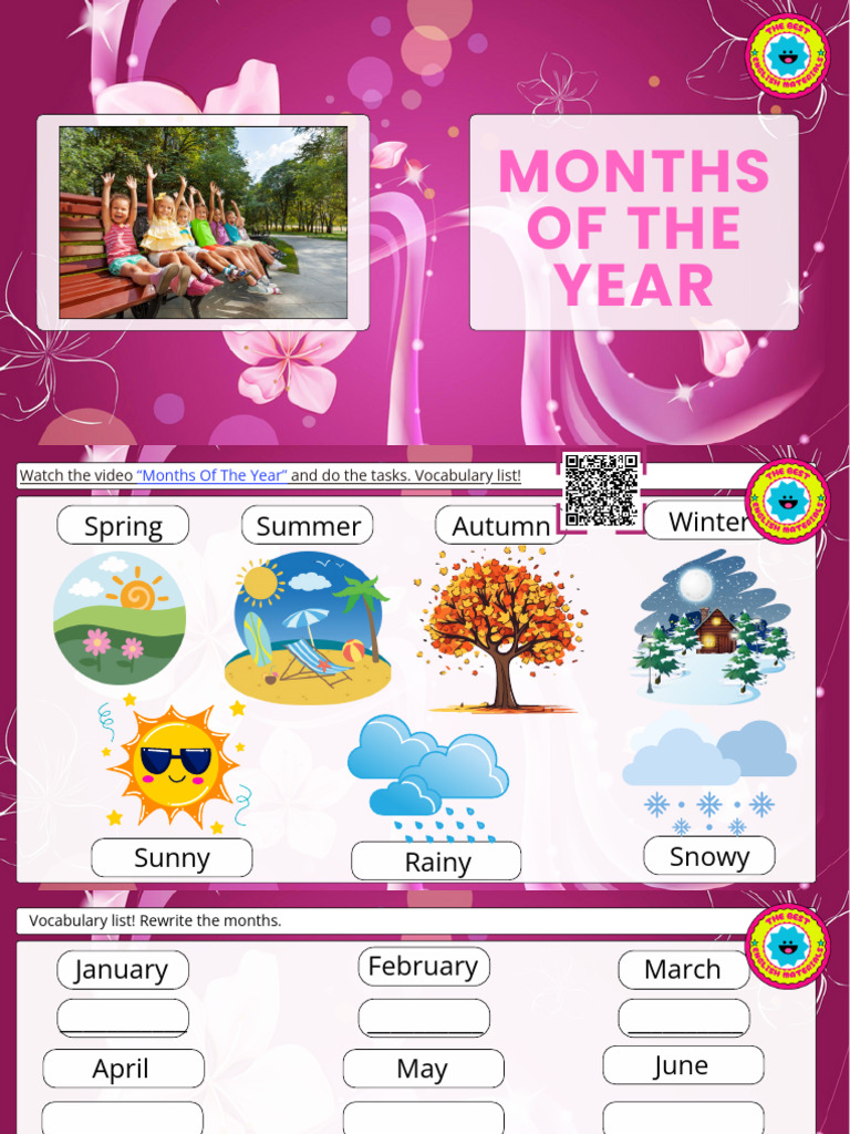 Months of the Year Activities Guide | PDF | Chess Theory | Chess