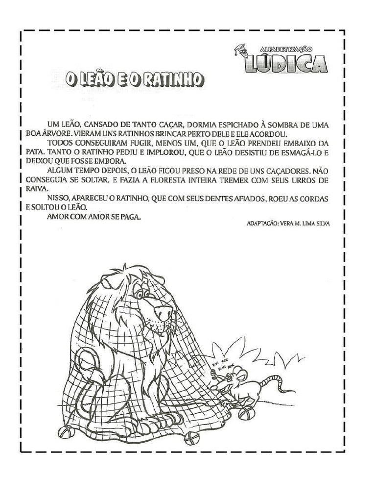 Fabula o Leao e o Ratinho | PDF