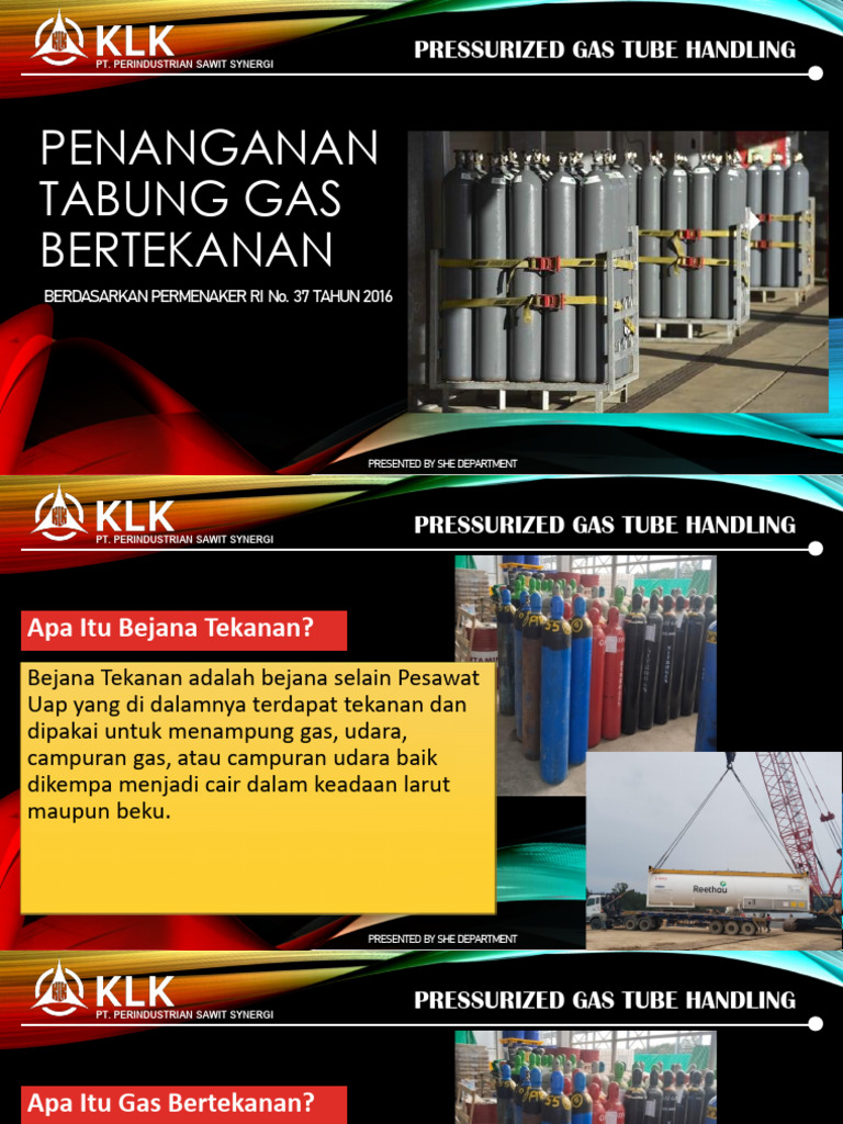 Penanganan Aman Tabung Gas Bertekanan | PDF