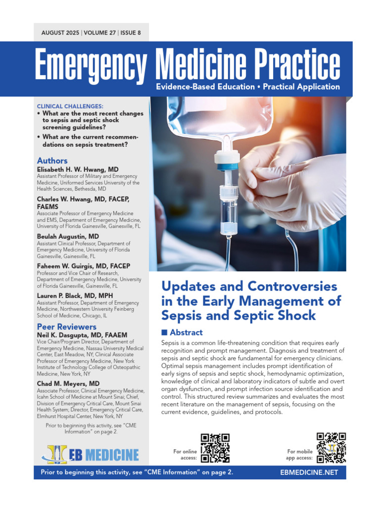 Sepsis Management Updates 2025 | PDF | Sepsis | Shock (Circulatory)