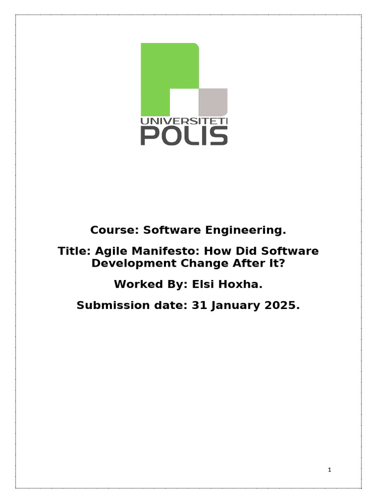Agile Manifesto | PDF | Agile Software Development | Scrum (Software ...