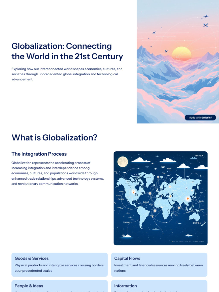 Understanding Globalization Today | PDF | Globalization | Competition