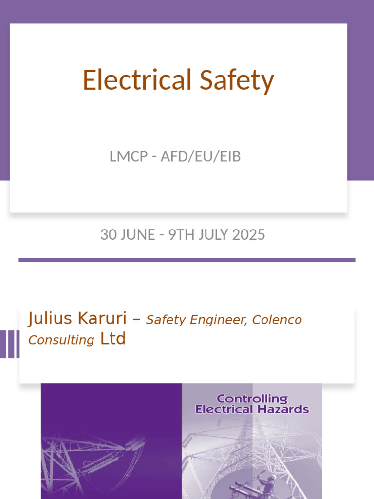 Electrical Safety Guidelines and Risks | PDF | Electric Current ...