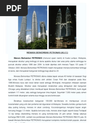 Menara Berkembar Petronas Pdf