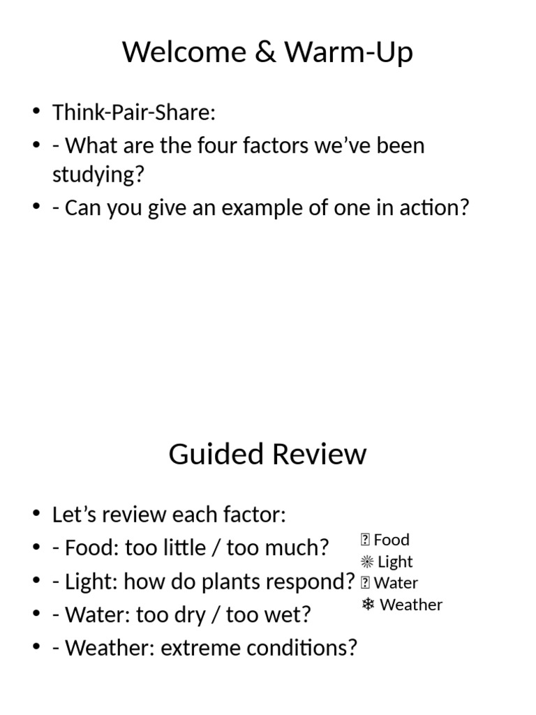 Four Factors Lesson With Icons | PDF