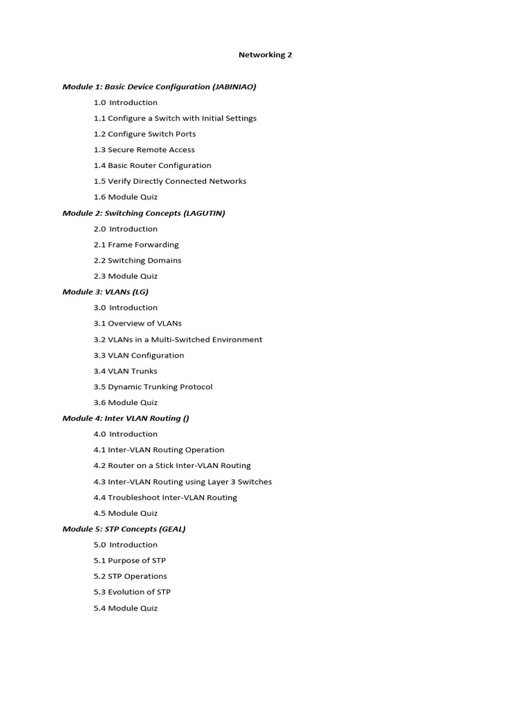 Comprehensive Networking Configuration Guide | PDF | Ip Address ...