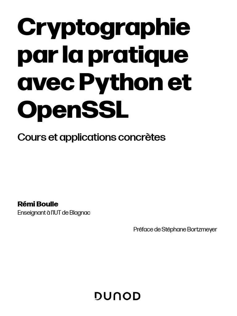 Pratique de la cryptographie avec Python | PDF | Ingénierie ...