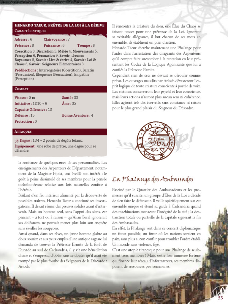 Enquête d'Henardo Taeur à Cadsandria | PDF