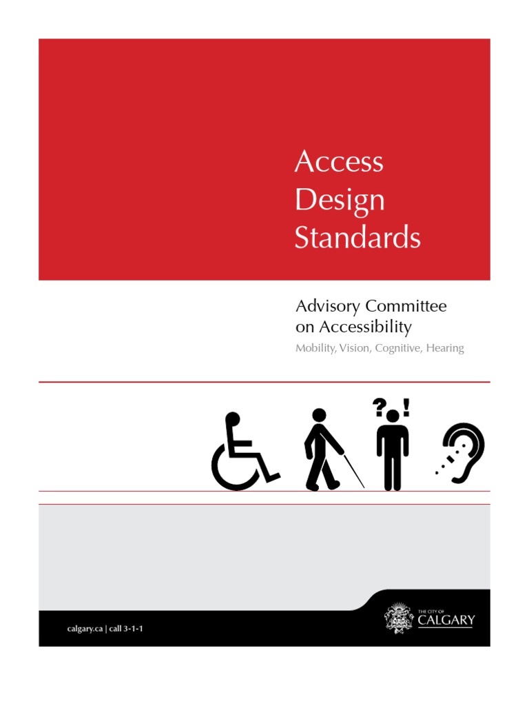 Calgary Access Design Standards 2010 | PDF | Door | Lighting