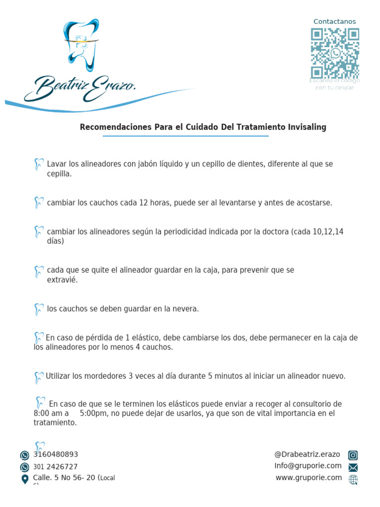 Cuidados Esenciales para Invisalign | PDF