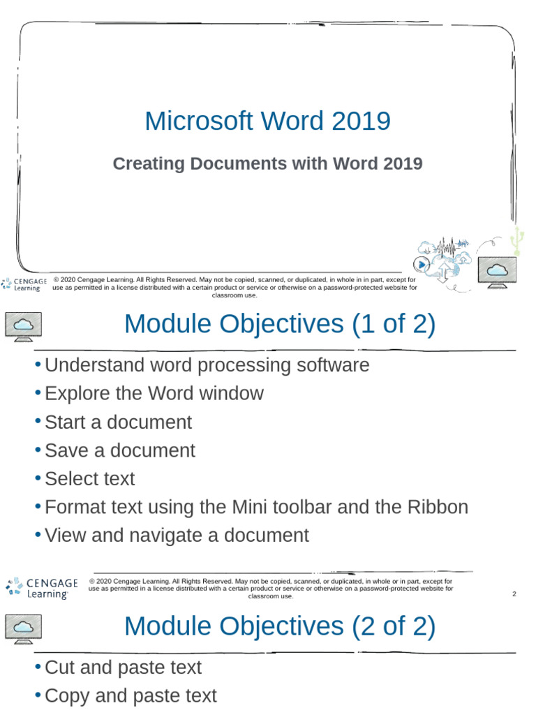 Microsoft Word 2019 Document Creation Guide | PDF | Microsoft Word ...