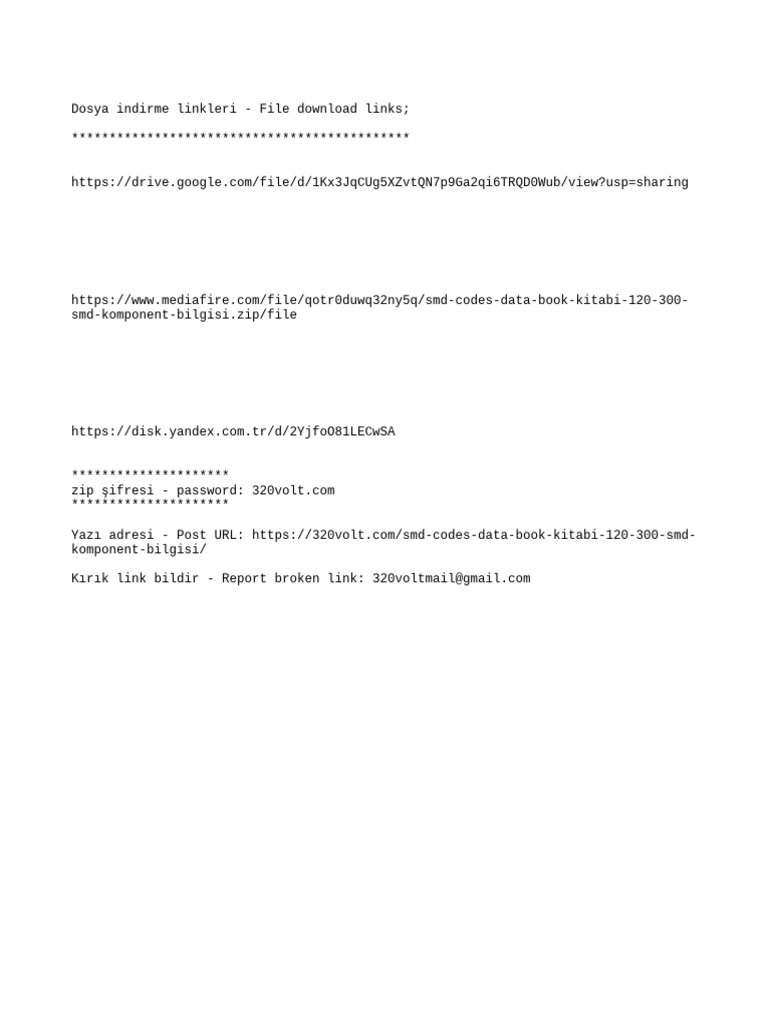 SMD Codes Data Book Kitabi 120 300 SMD Komponent Bilgisi DW Link | PDF