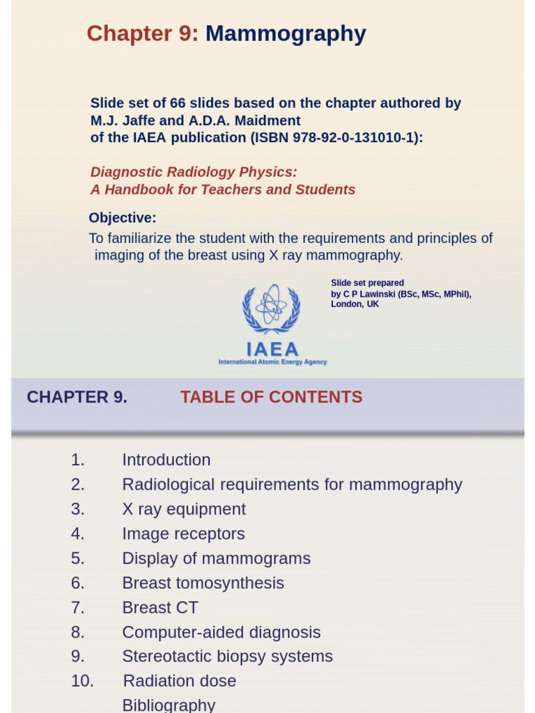 Mammography Techniques and Equipment Guide | PDF | Mammography | X Ray