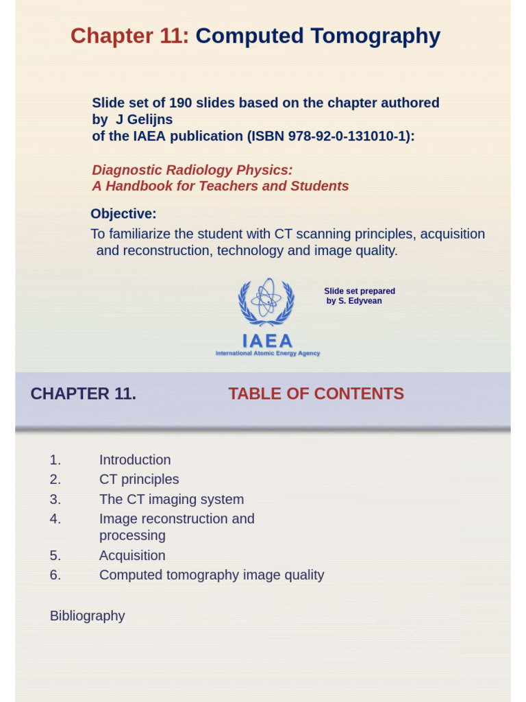 Chapter - 11 - Computed Tomography | PDF | Ct Scan | Medical Imaging