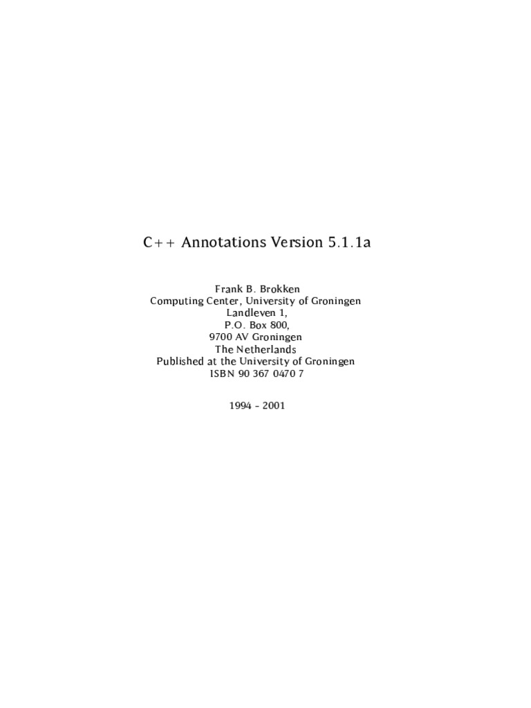 C Annotations