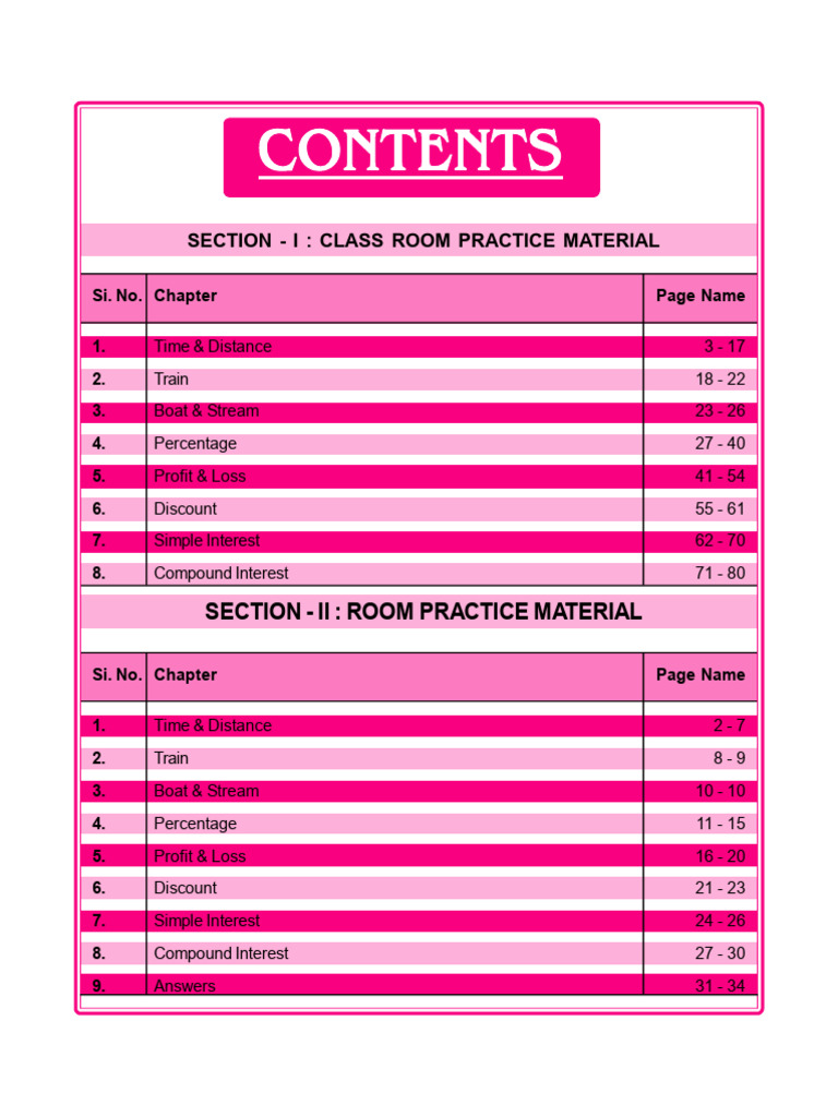 Classroom Arithmetic Practice Guide | PDF | Mechanics | Rates