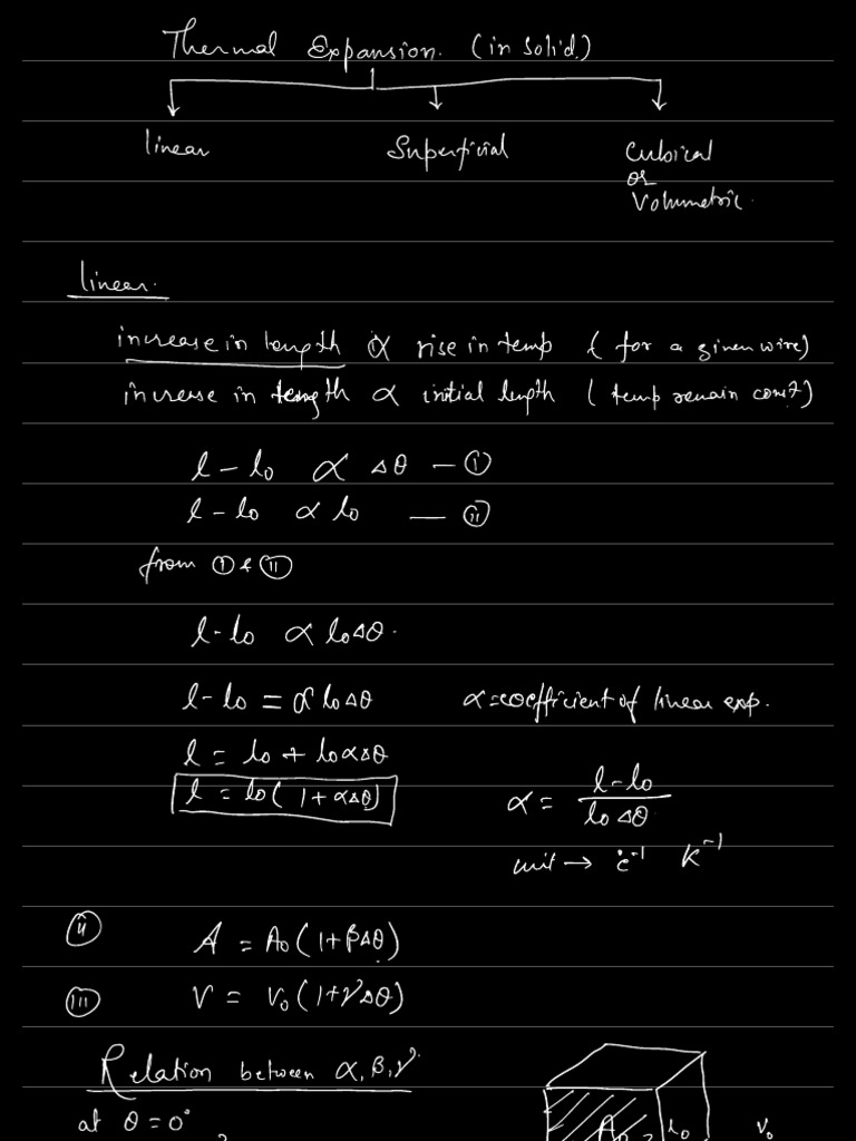 Thermal Expansion Concepts Explained | PDF | Thermal Expansion ...