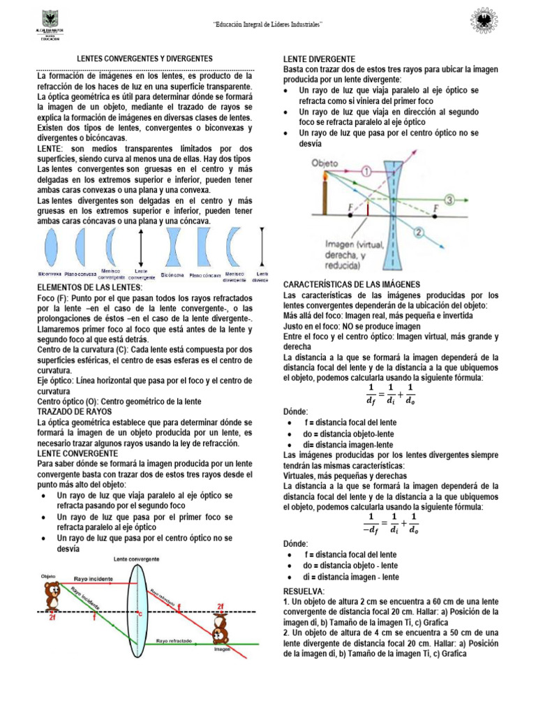 gu-a-lentes-convergentes-y-divergentes-pdf-ptica-at-mico